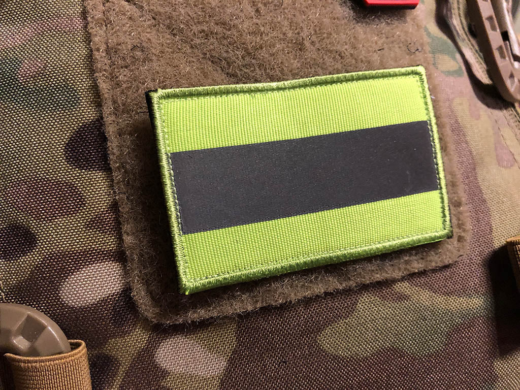 Reflektorpatch, SignalGelb 80 x 50mm, mit Klettrückseite - Patch Snatched