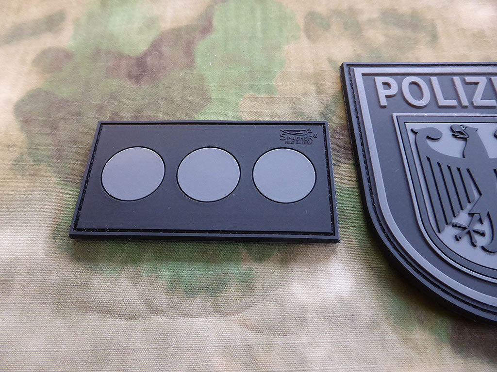 Polizeifunktionsabzeichen Zugführer Patch, blackops / 3D Rubber Patch - Patch Snatched