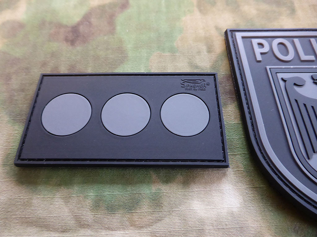 Polizeifunktionsabzeichen Zugführer Patch, blackops / 3D Rubber Patch - Patch Snatched