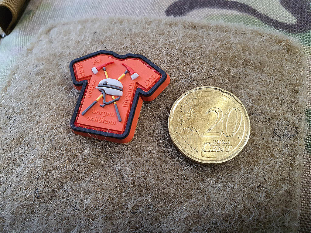 micro Feuerwehr Shirt Patch, 3D Rubber Patch - Patch Snatched