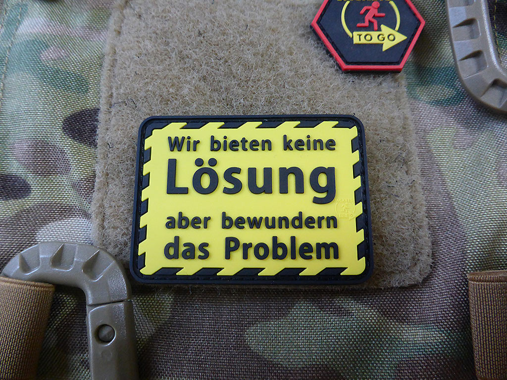 Wir bieten keine Lösung Patch / 3D Rubber Patch - Patch Snatched