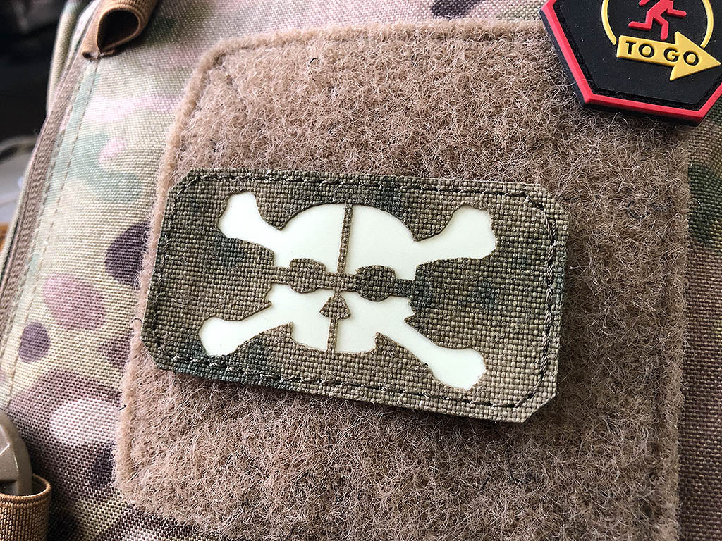 SNIPER SKULL, GID Lasercut Patch, Atacs FG - Patch Snatched