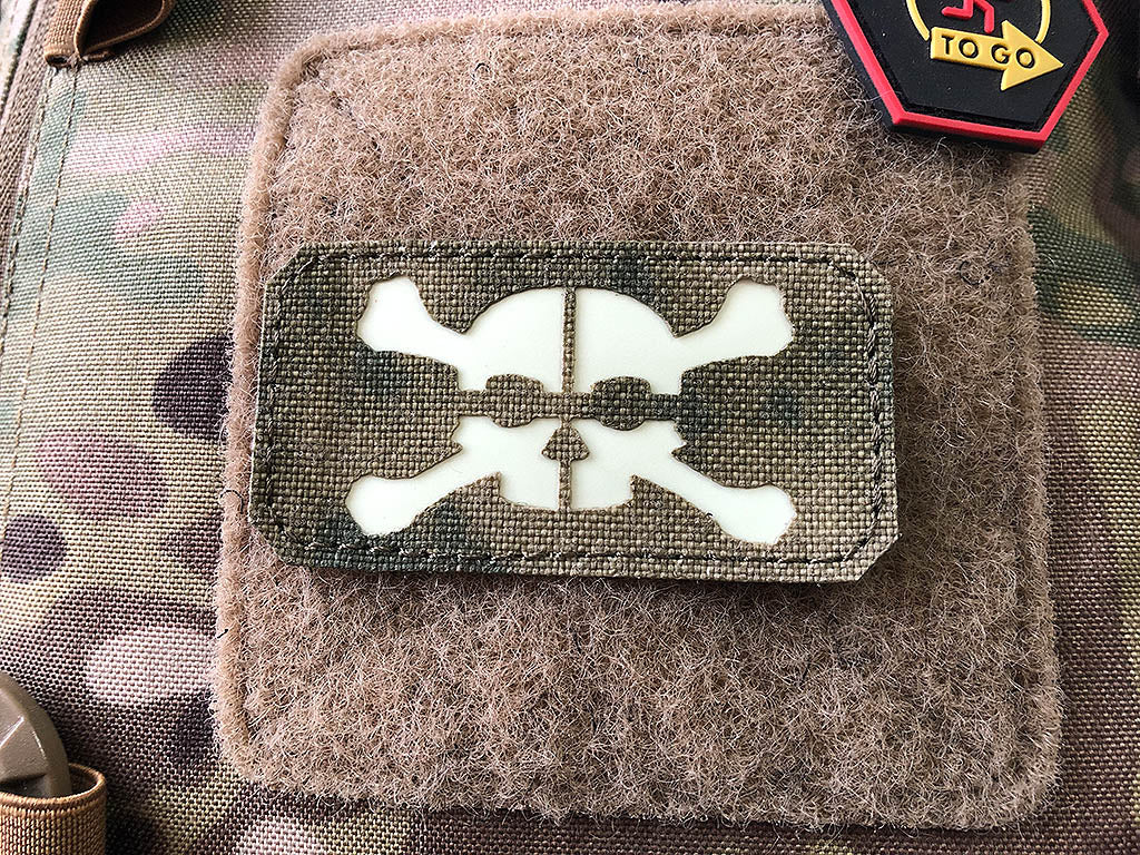SNIPER SKULL, GID Lasercut Patch, Atacs FG - Patch Snatched