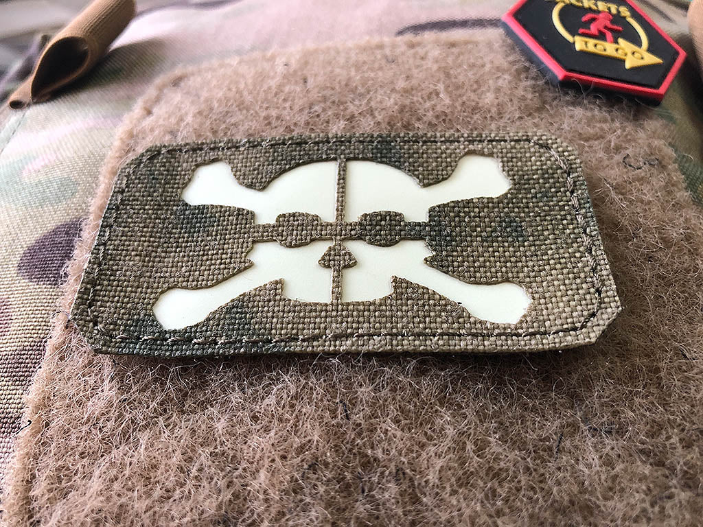 SNIPER SKULL, GID Lasercut Patch, Atacs FG - Patch Snatched