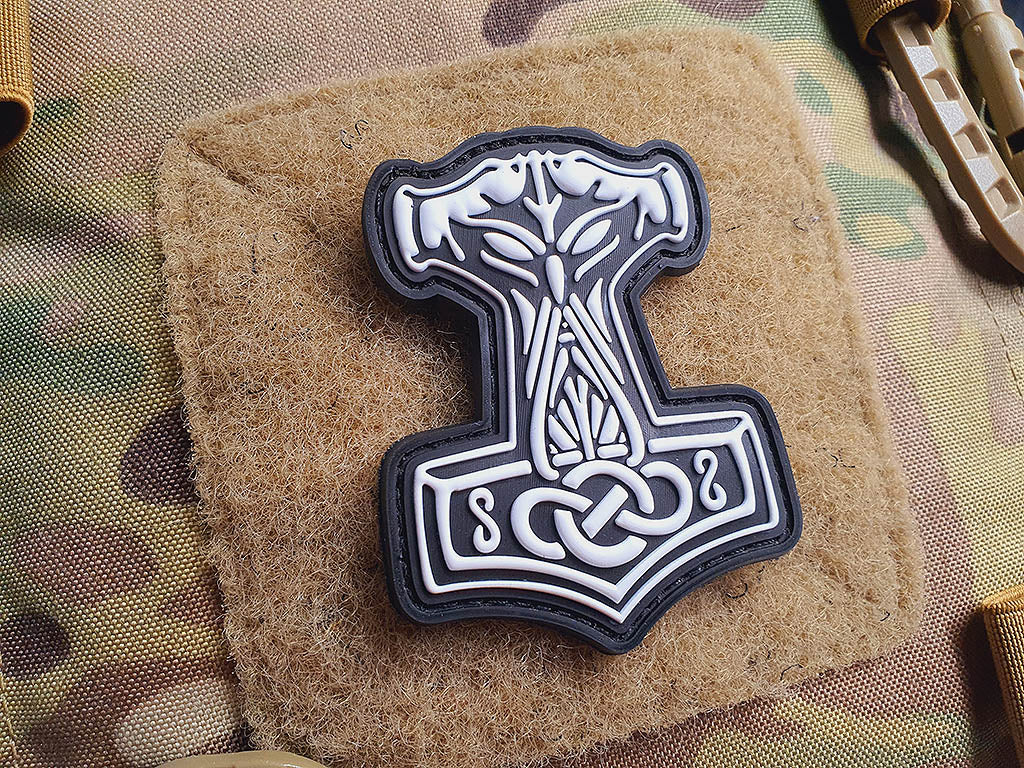 Thors Hammer Mjölnir Patch, Swat / 3D Rubber Patch - Patch Snatched