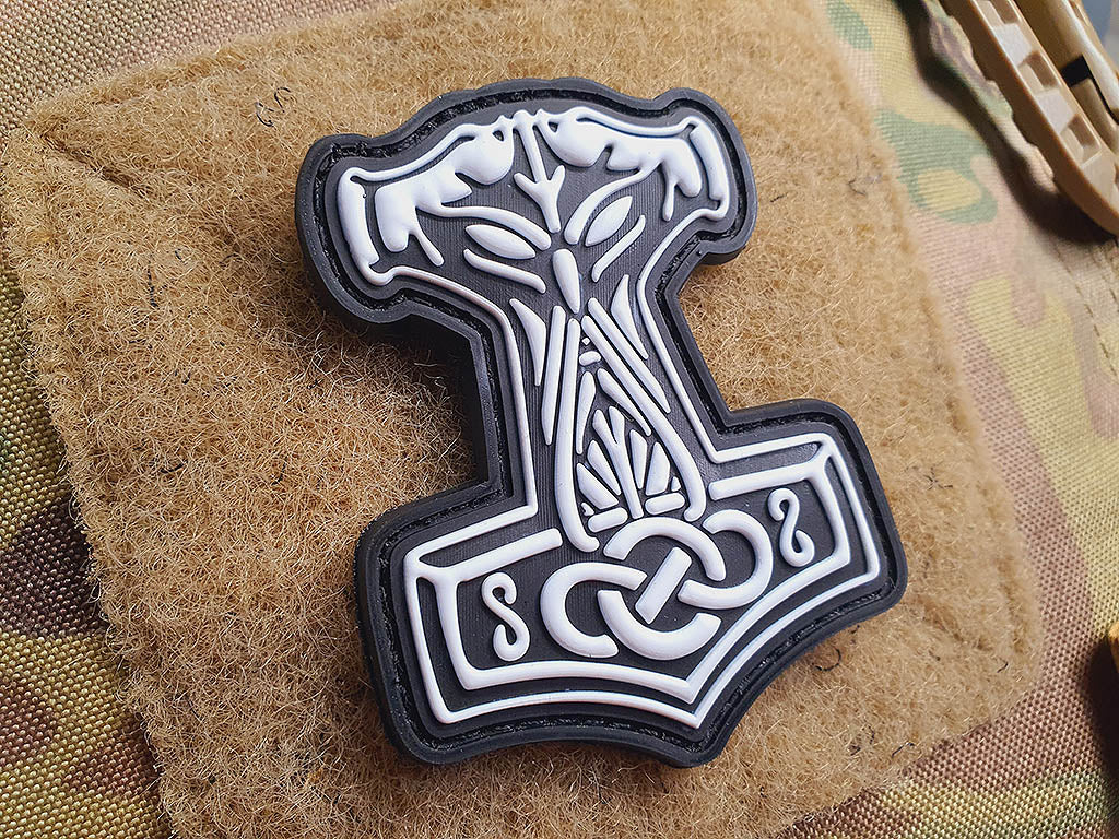 Thors Hammer Mjölnir Patch, Swat / 3D Rubber Patch - Patch Snatched