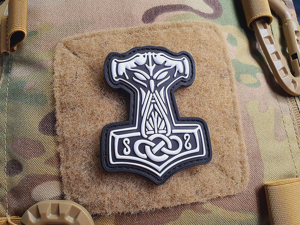 Thors Hammer Mjölnir Patch, Swat / 3D Rubber Patch - Patch Snatched