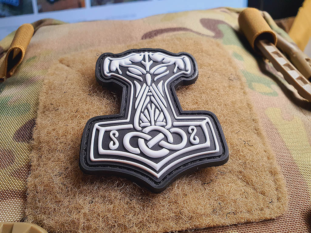 Thors Hammer Mjölnir Patch, Swat / 3D Rubber Patch - Patch Snatched