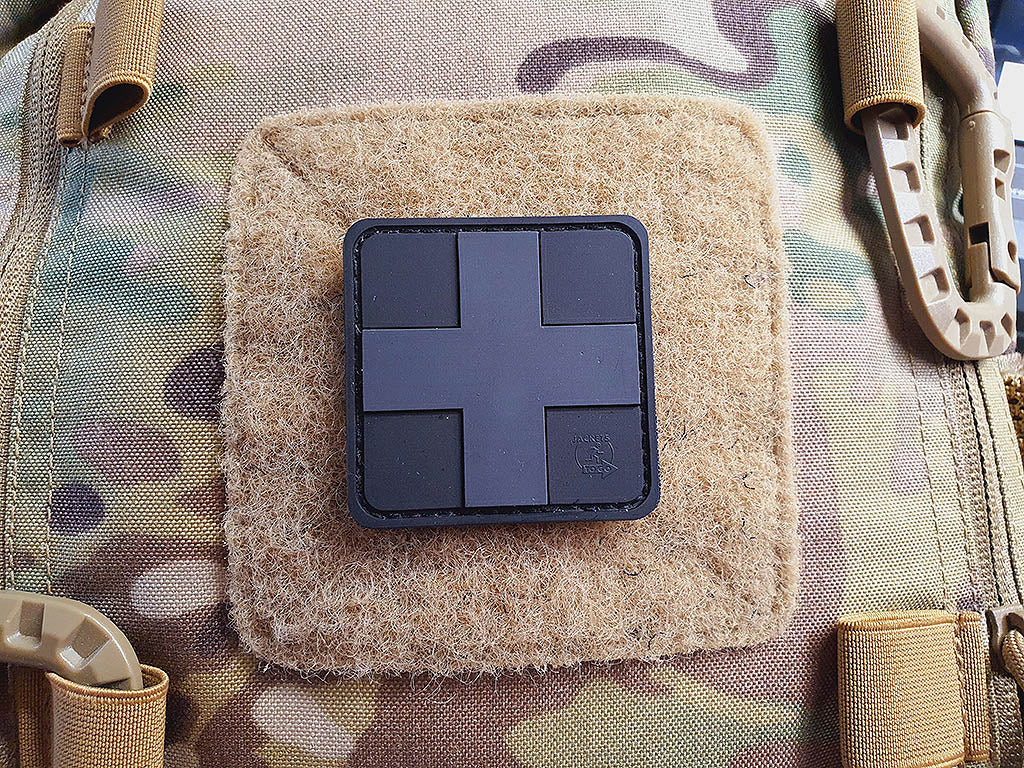 RedCross Medic Patch 50x50, blackops / 3D Rubber patch - Patch Snatched