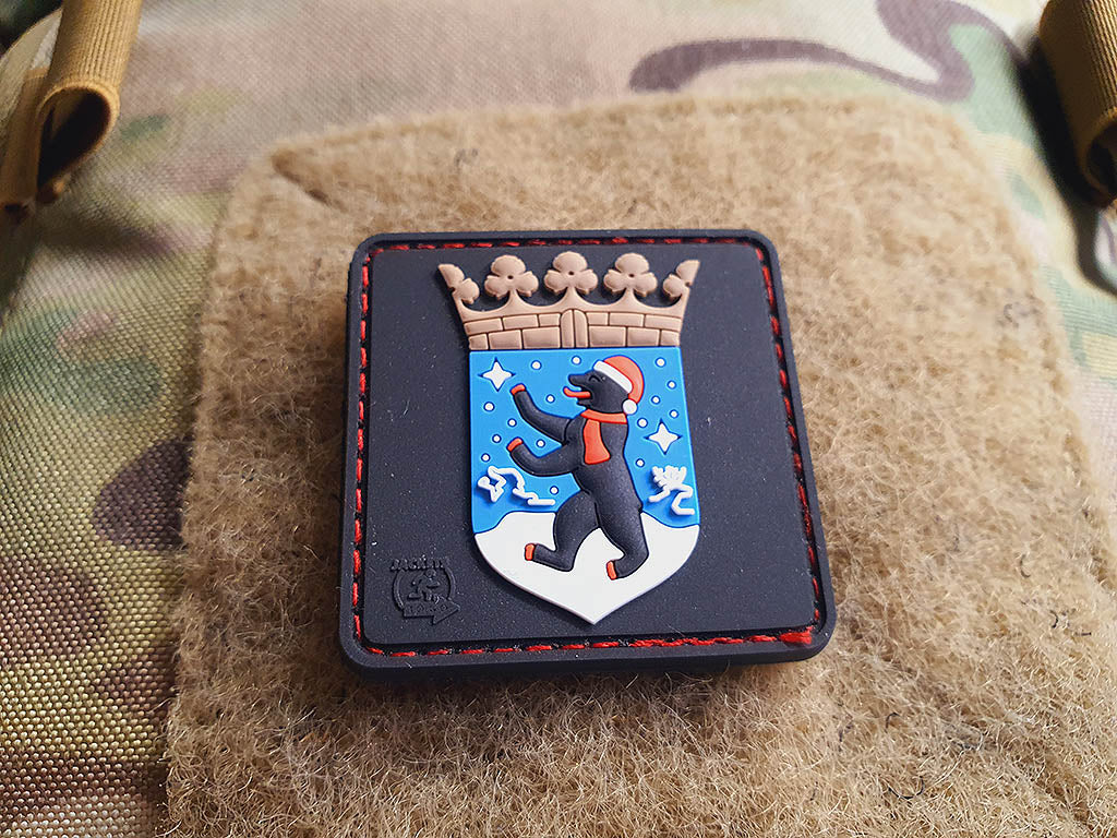 Berliner Wappen Weihnachts Patch, 3D Rubber Patch - Patch Snatched