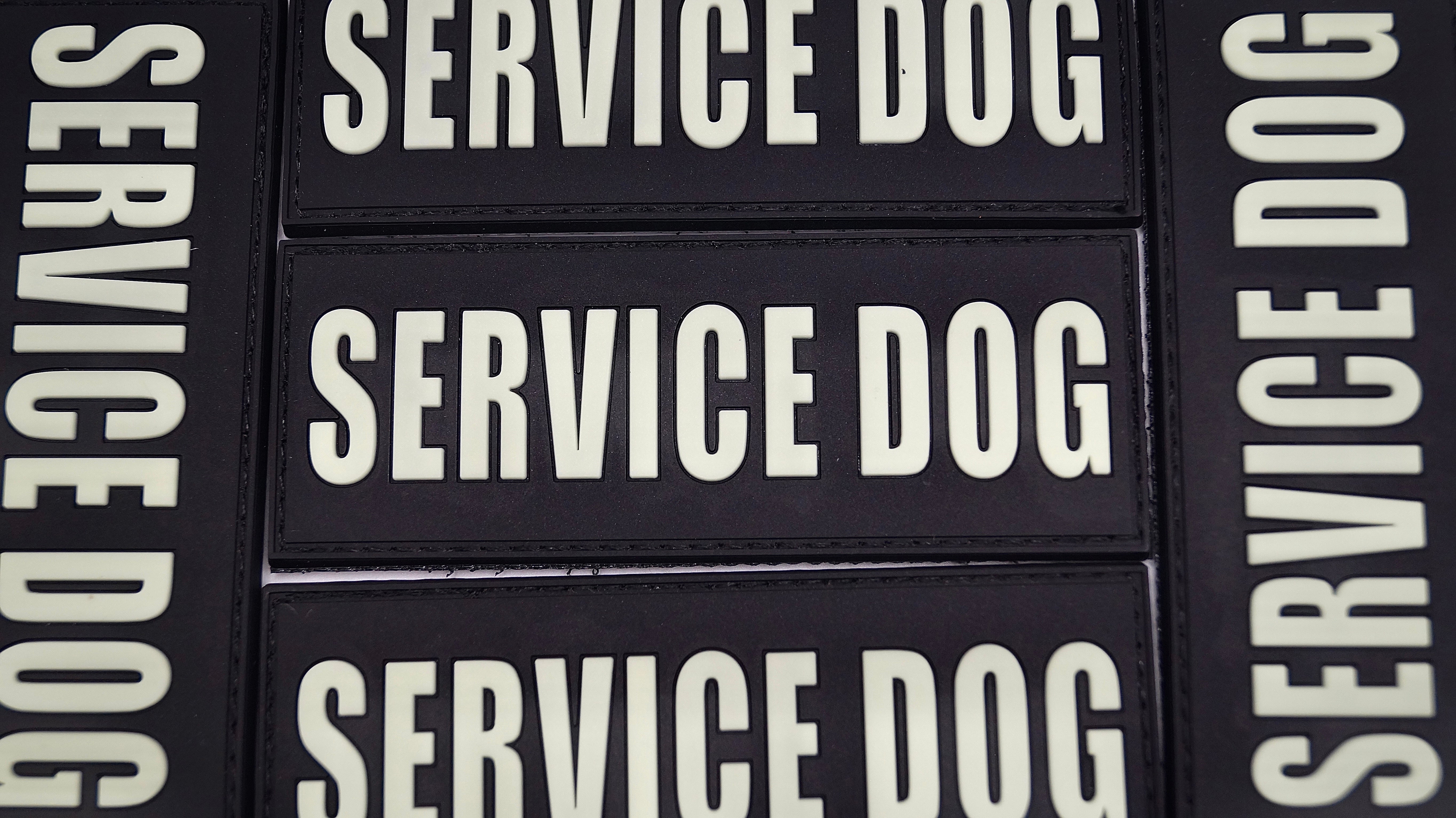 ServiceDog Rubberpatch (glow in the dark)