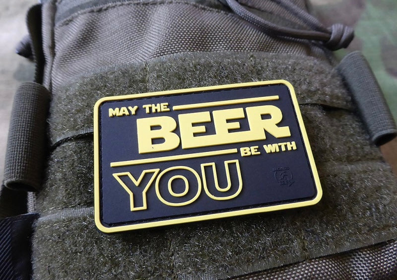 May The BEER Be With YOU Patch, fullcolor / 3D Rubber Patch