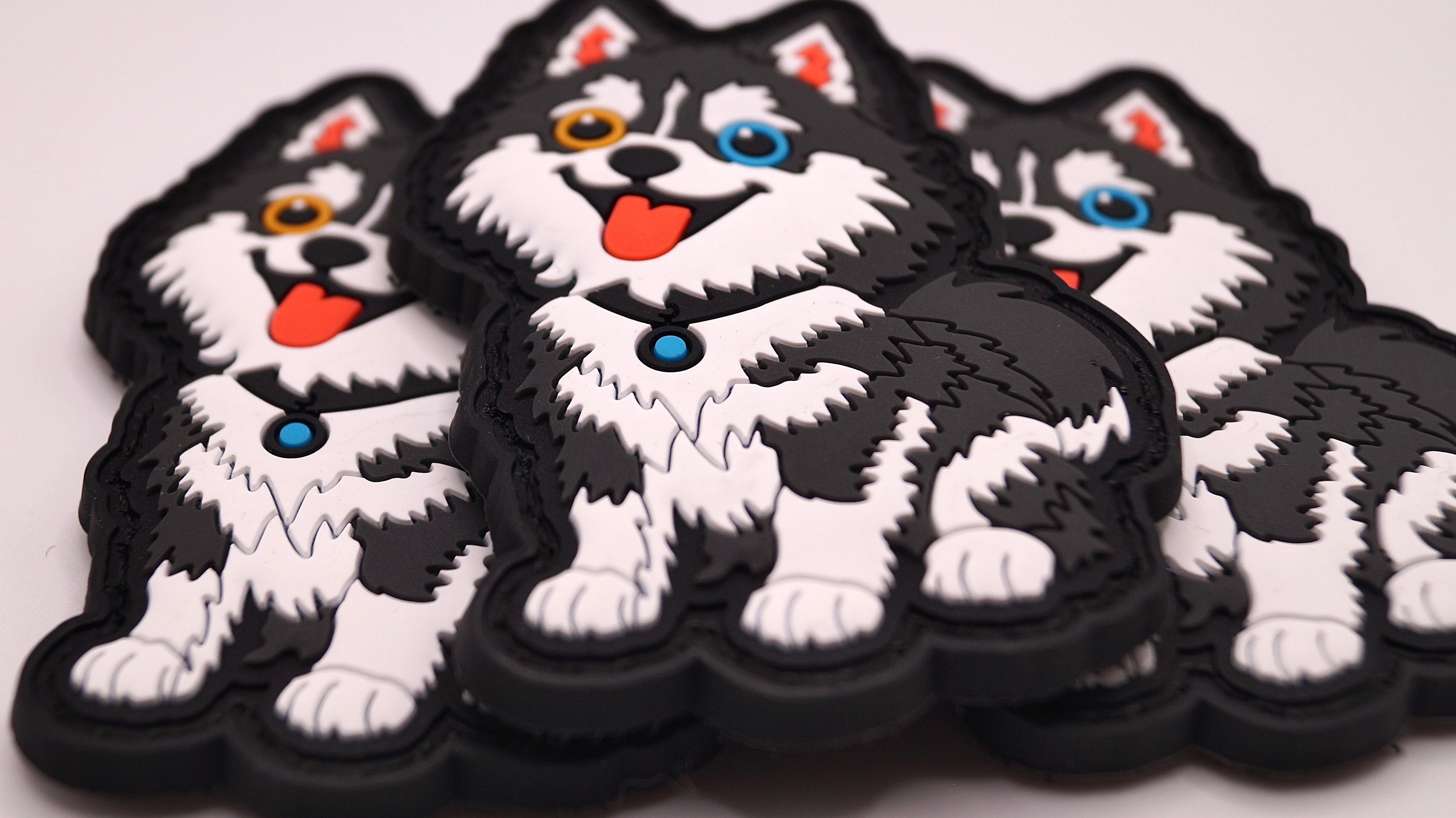 Pomsky 3D Rubber Patch Fullcolor – Taktischer Klett-Patch - Patch Snatched