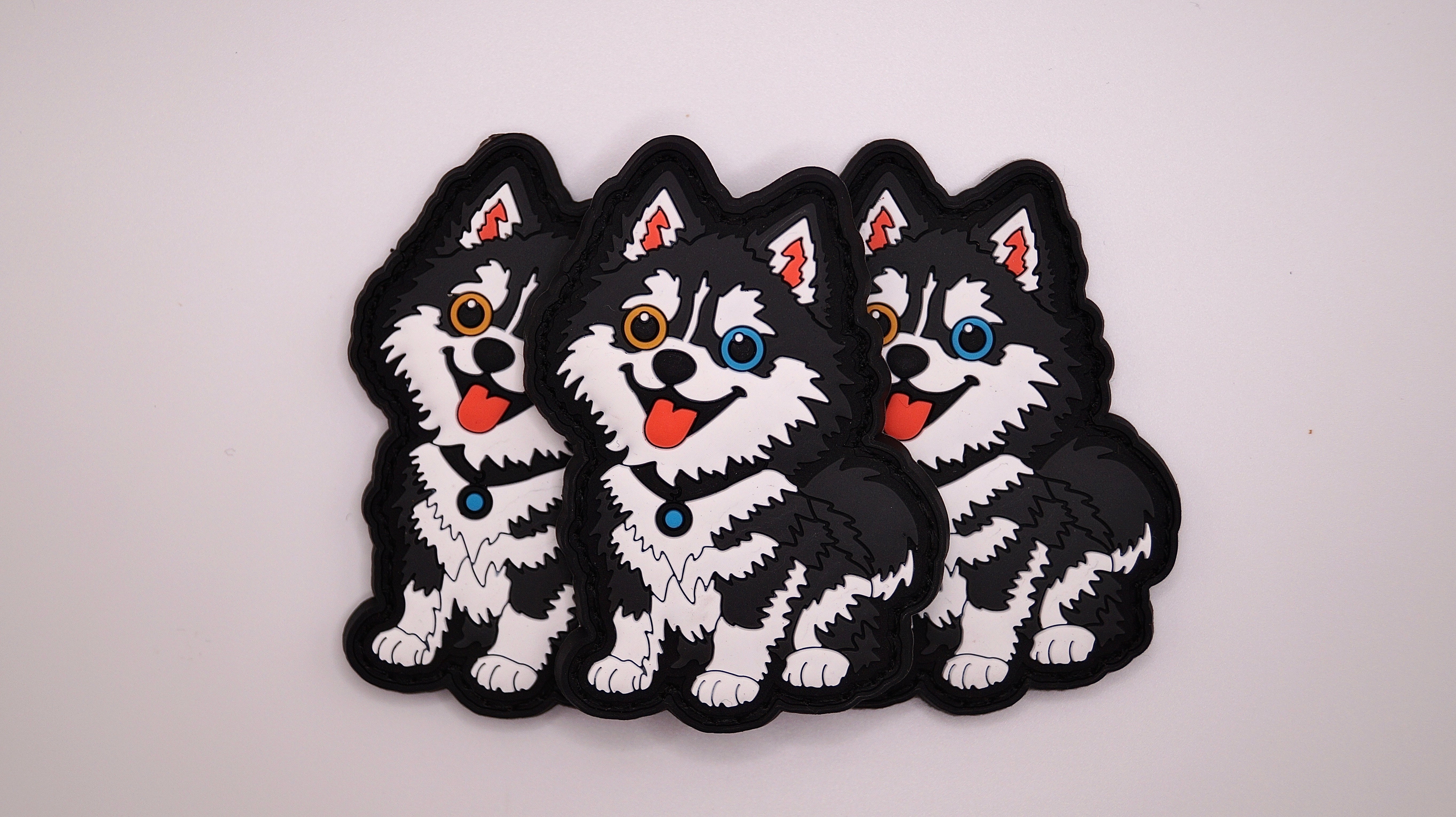 Pomsky 3D Rubber Patch Fullcolor – Taktischer Klett-Patch - Patch Snatched