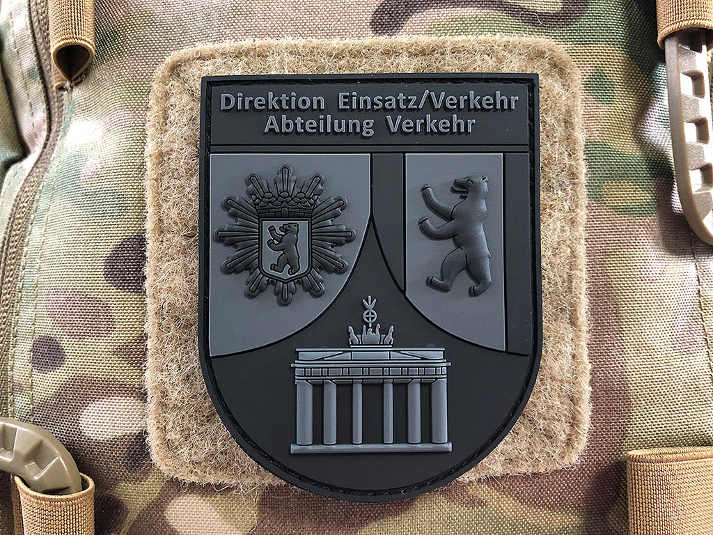 Ärmelabzeichen Dir. Einsatz/ Verkehr, blackops / 3D Rubber Patch - Patch Snatched