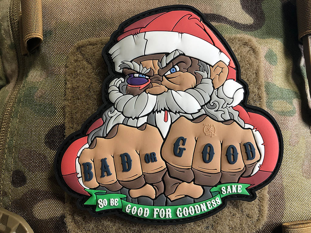 BAD SANTA CHRISTMAS Patch, 3D Rubber Sammler Patch - Patch Snatched