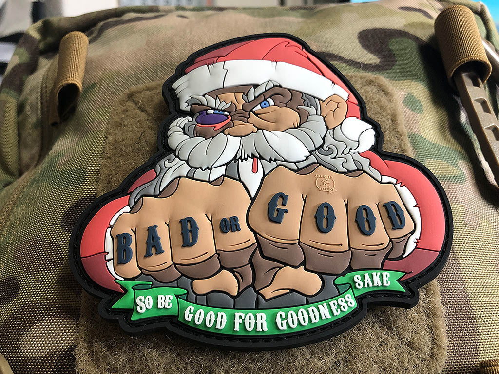 BAD SANTA CHRISTMAS Patch, 3D Rubber Sammler Patch - Patch Snatched