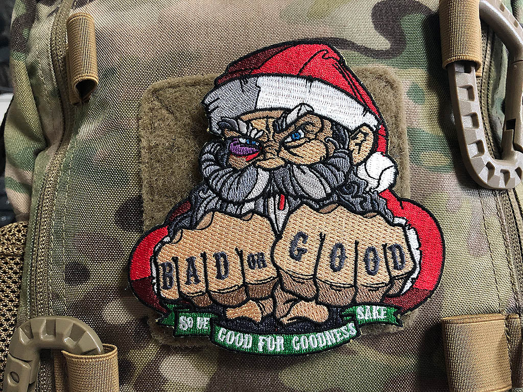 BAD SANTA CHRISTMAS Patch, gestickt, gestickter 3D Patch - Patch Snatched