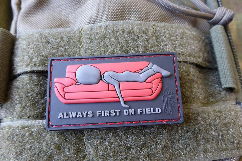 ALWAYS FIRST ON COUCH Patch, subbed blackops, 3D Rubber Patch