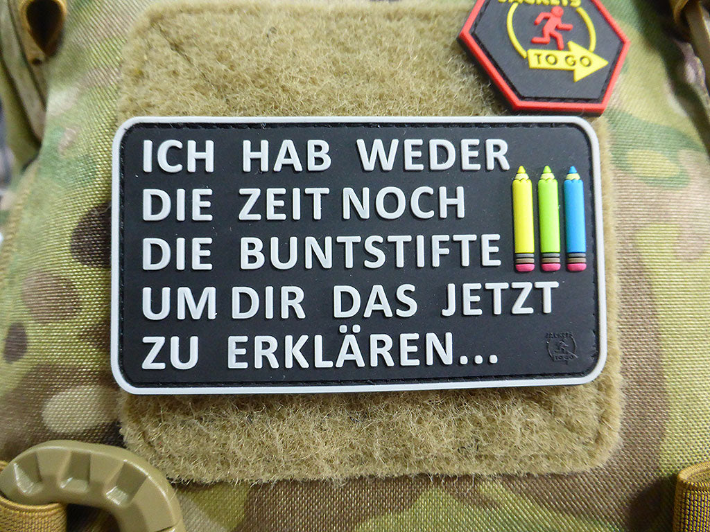 Buntstifte Patch, Fullcolor / 3D Rubber Patch