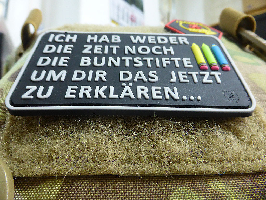 Buntstifte Patch, Fullcolor / 3D Rubber Patch