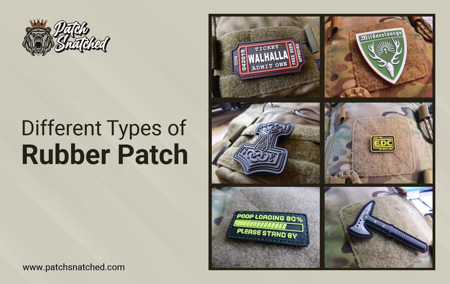A Guide on Different Types of Rubber Patches|Blogs|Patch Snatched