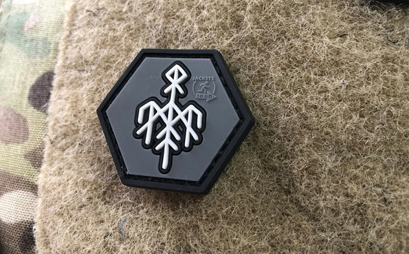 Wardruna Rune, Hexagon Patch / 3D Rubber Patch, HexPatch