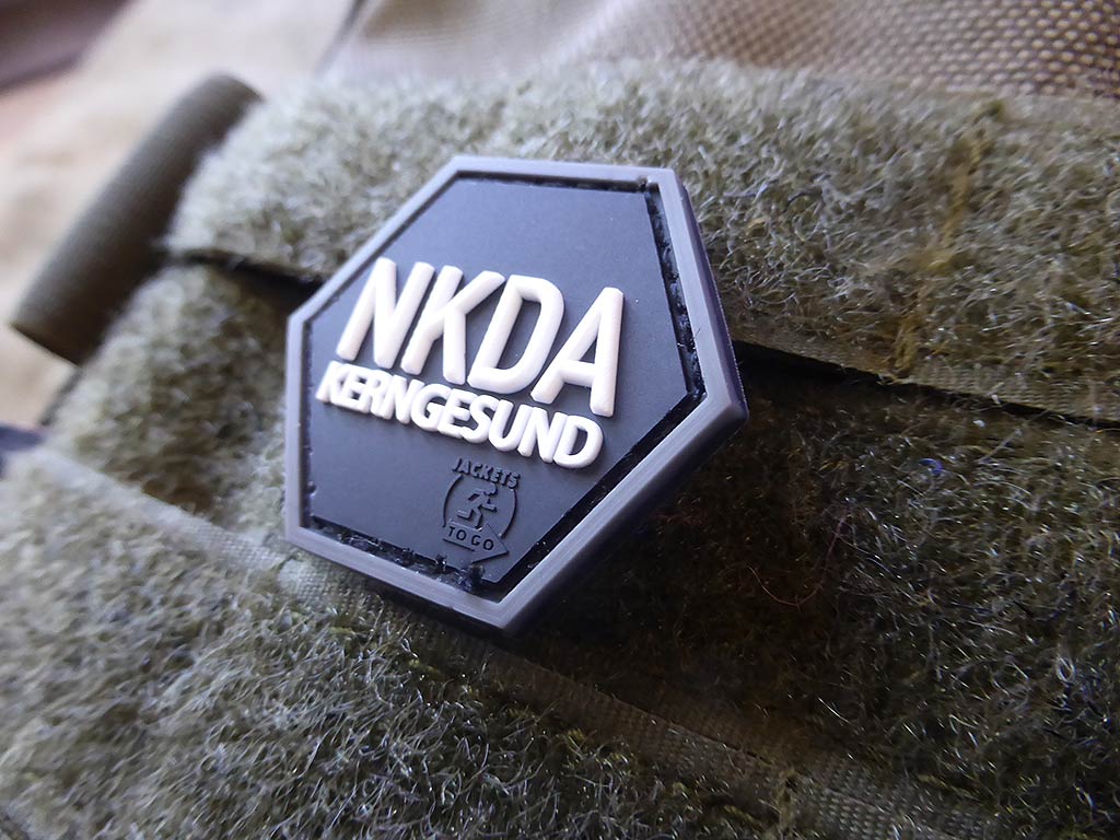 NKDA Kerngesund, Hexagon Patch, swat / 3D Rubber Patch, HexPatch