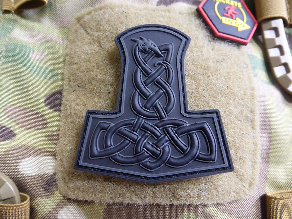 Patch marteau de Dragon Thor, Blackops / Patch en caoutchouc 3D