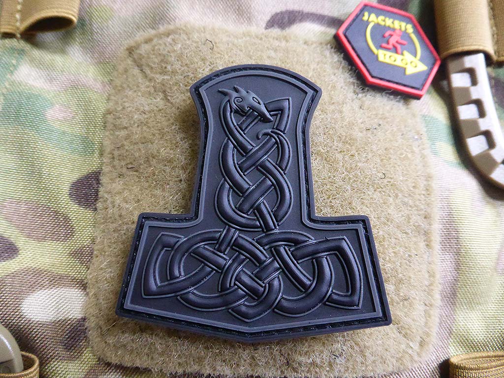 Patch marteau de Dragon Thor, Blackops / Patch en caoutchouc 3D