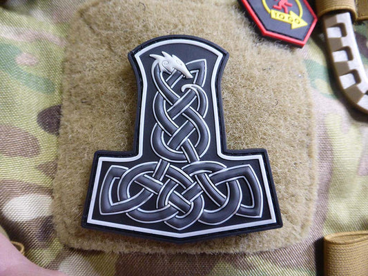 Dragon Thors Hammer Patch, swat  / 3D Rubber Patch