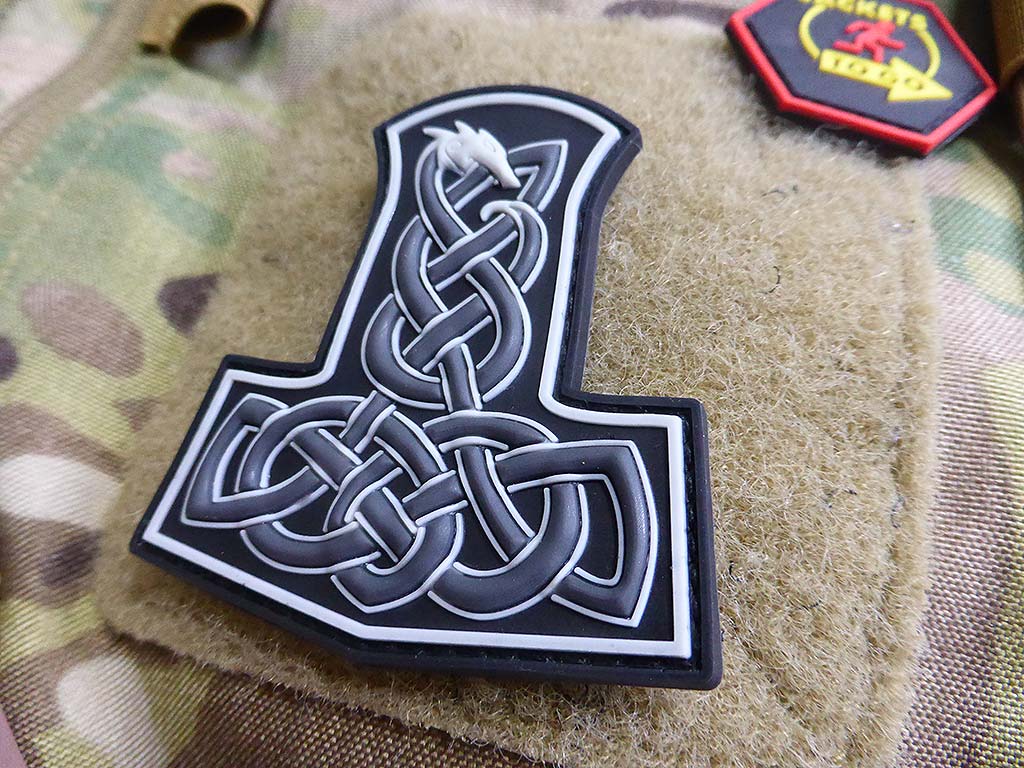 Dragon Thors Hammer Patch, swat  / 3D Rubber Patch