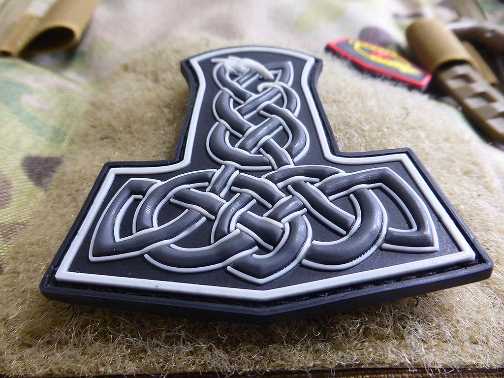 Dragon Thors Hammer Patch, swat  / 3D Rubber Patch