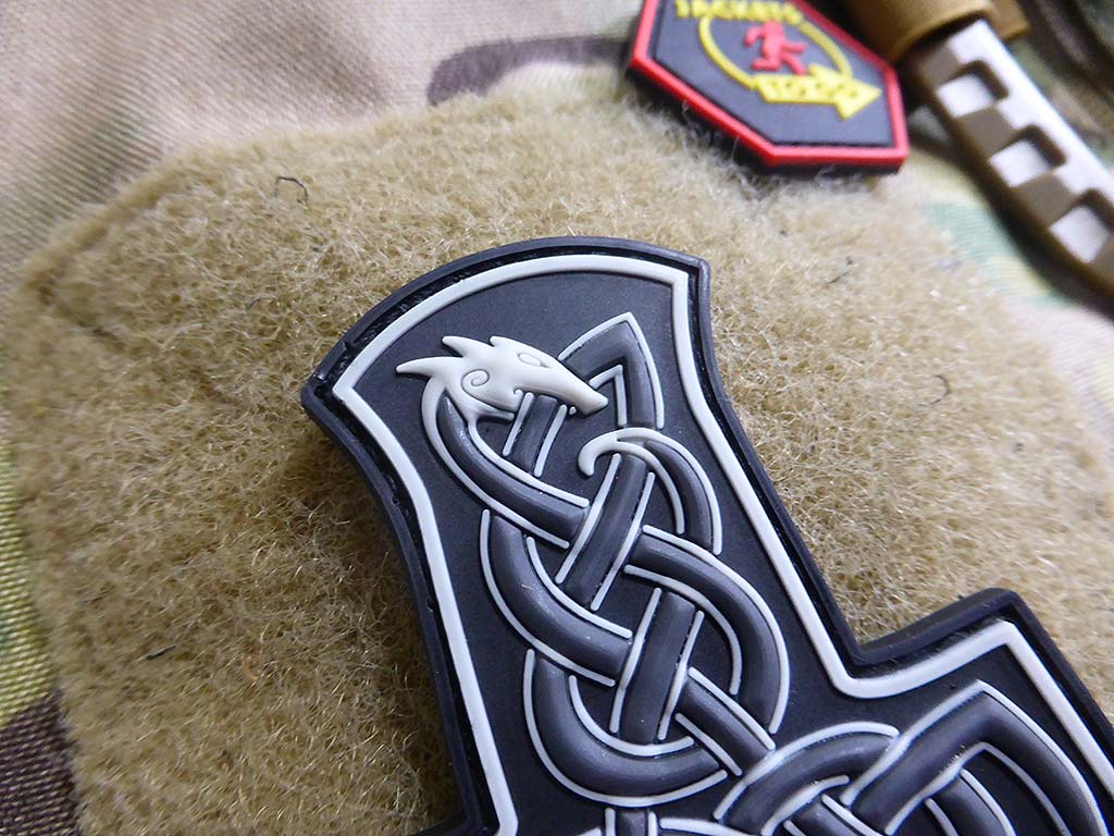 Dragon Thors Hammer Patch, swat  / 3D Rubber Patch