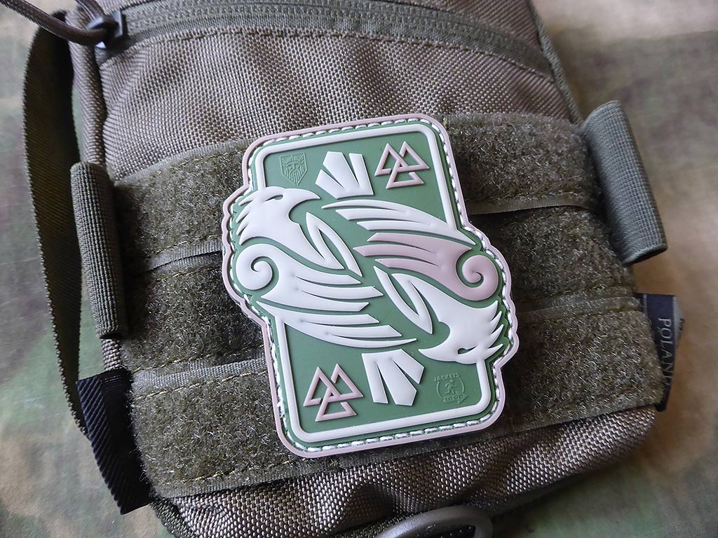 Patch RAVEN d'Odin, patch en caoutchouc multicam / 3D