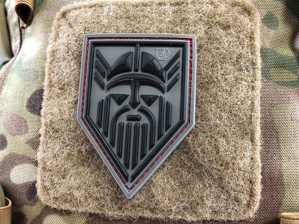 ODIN Patch, steingrau-olive / 3D Rubber Patch