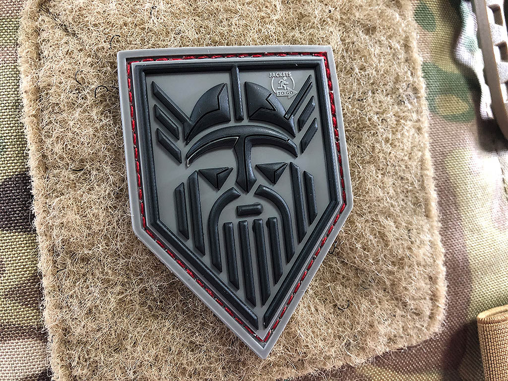 ODIN Patch, steingrau-olive / 3D Rubber Patch