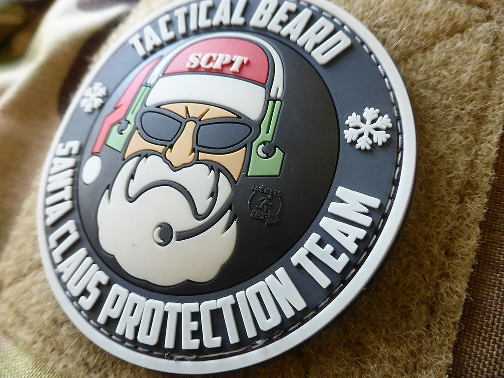 TACTICAL BEARD SANTA CLAUS PROTECTION TEAM Patch, Special Edition / 3D Rubber Patch - Patch Snatched