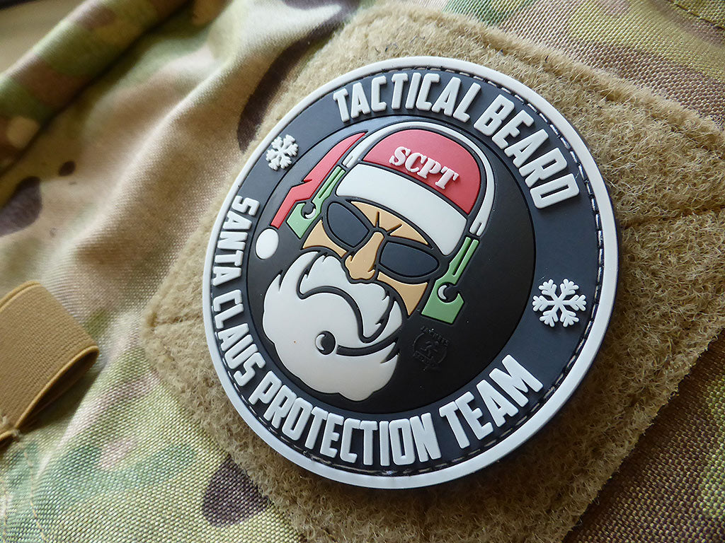 TACTICAL BEARD SANTA CLAUS PROTECTION TEAM Patch, Special Edition / 3D Rubber Patch - Patch Snatched