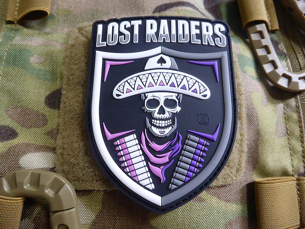 Écusson LOST RAIDERS, couleur / Écusson en caoutchouc 3D