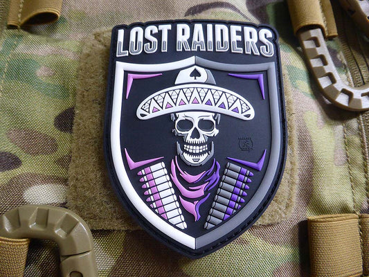 LOST RAIDERS Patch, vollfarbig / 3D Rubber Patch