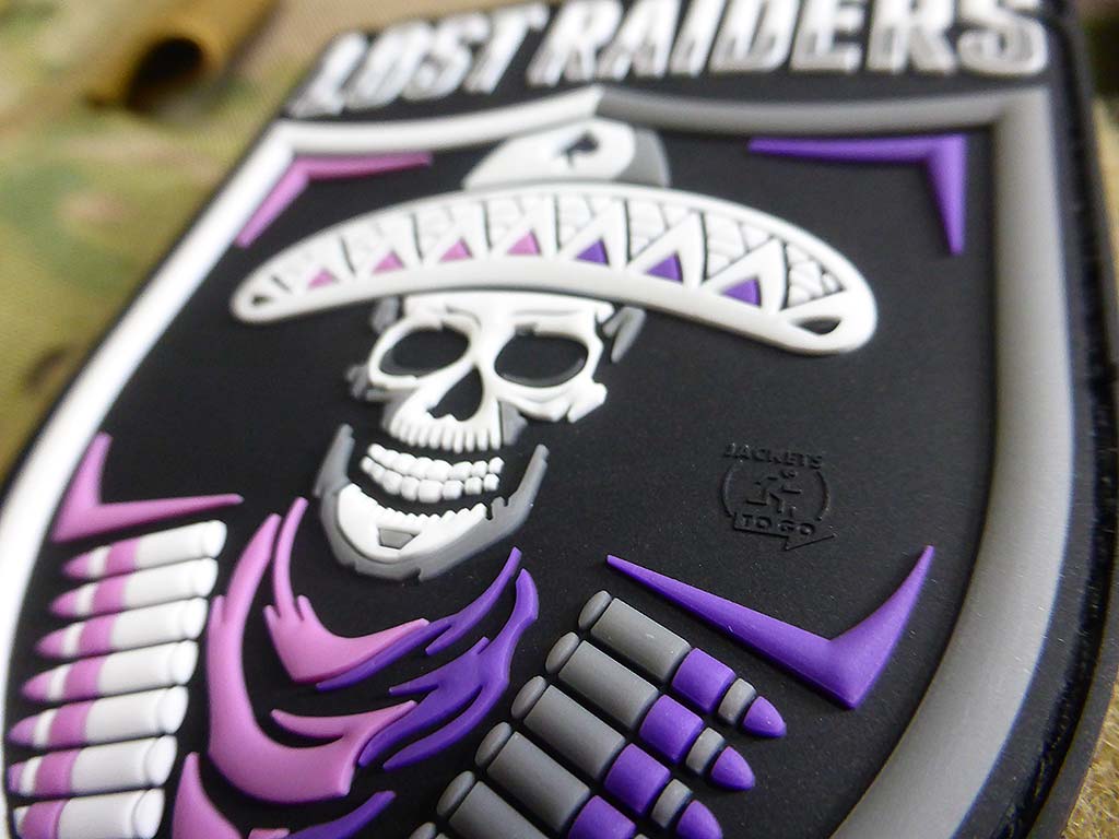 Écusson LOST RAIDERS, couleur / Écusson en caoutchouc 3D