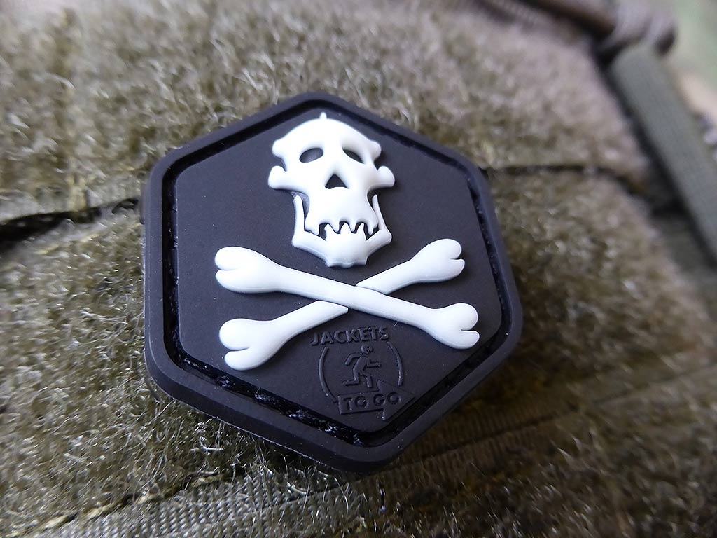 Patch oeil de chat Gorilla Hunter Skull / Patch en caoutchouc 3D