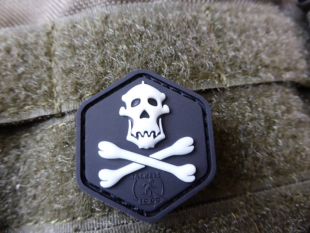 Gorilla Hunter Skull cat eye Patch / 3D Rubber Patch