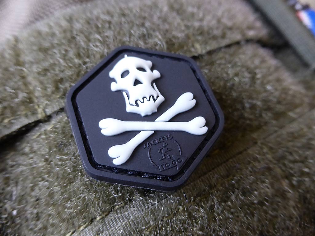 Patch oeil de chat Gorilla Hunter Skull / Patch en caoutchouc 3D