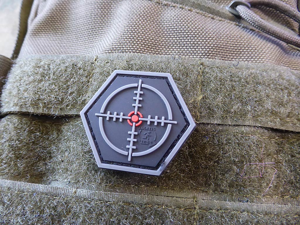 SNIPER Scope, Hexagon Patch, swat  / 3D Rubber Patch, HexPatch - Patch Snatched