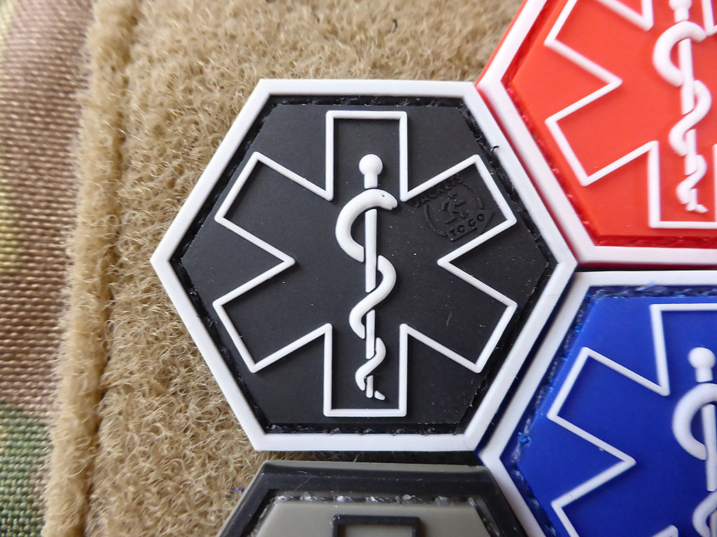 PARAMEDIC, swat Hexagon Patch  / 3D Rubber Patch, HexPatch