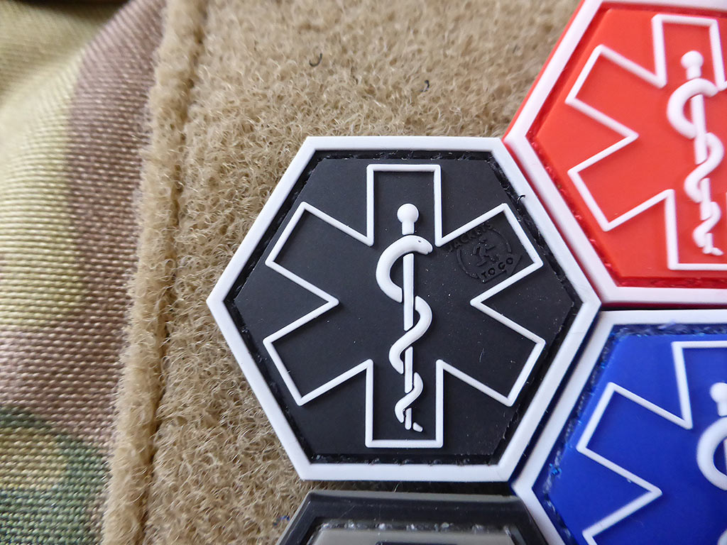 PARAMEDIC, swat Hexagon Patch  / 3D Rubber Patch, HexPatch