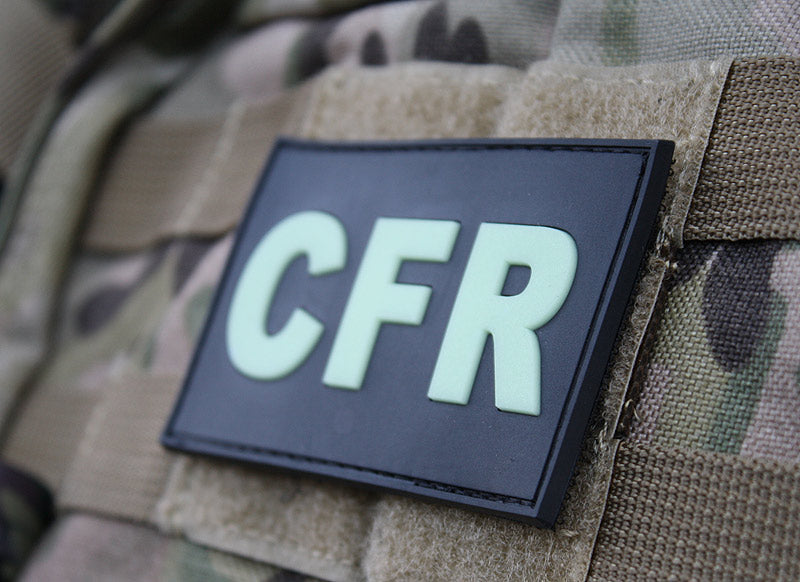CFR - Combat First Responder - Patch, glow in the dark / 3D Rubber Patch