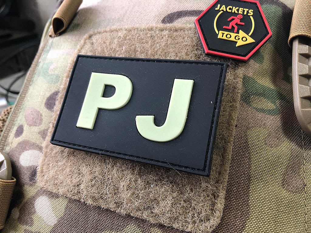 PJ - Pararescue Jumper - Patch, Glow in the Dark / Patch en caoutchouc 3D